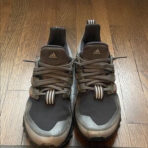 Adidas Charcoal and Silver Running Shoes